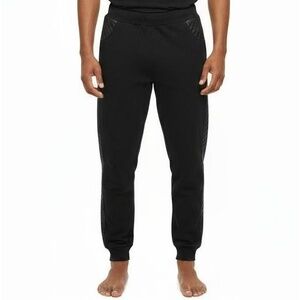 Refuel Mens Black Quilted Cuffed Jogger Athleisure Relaxed Size 2XL Plus‎ Size